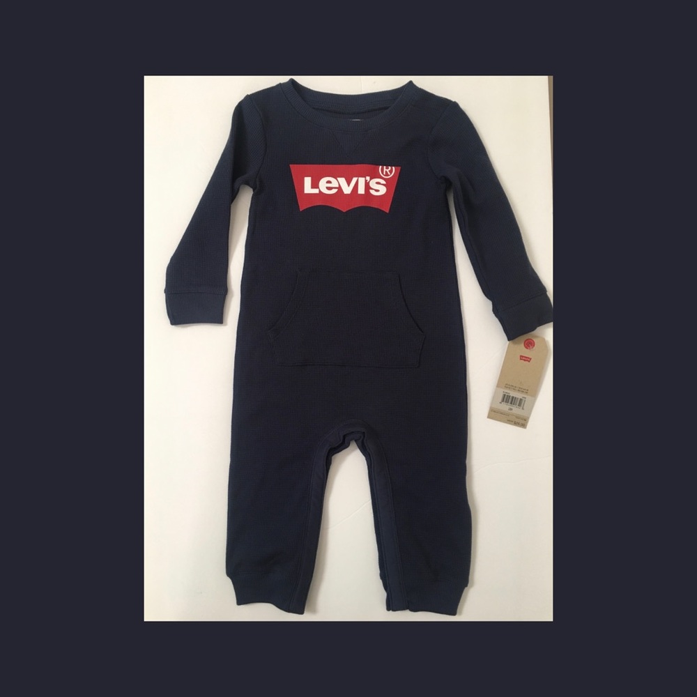 Levi’s Navy Blue Onesie Baby